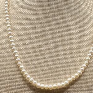 JCM Vintage Jacmel Mauritius Sterling Silver Fresh Pearl Necklace 925 18"